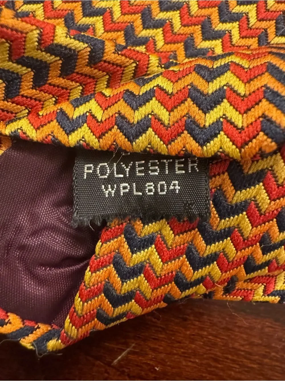 Vintage Village Squire By Bill Miller Zig Zag Chevron Tie